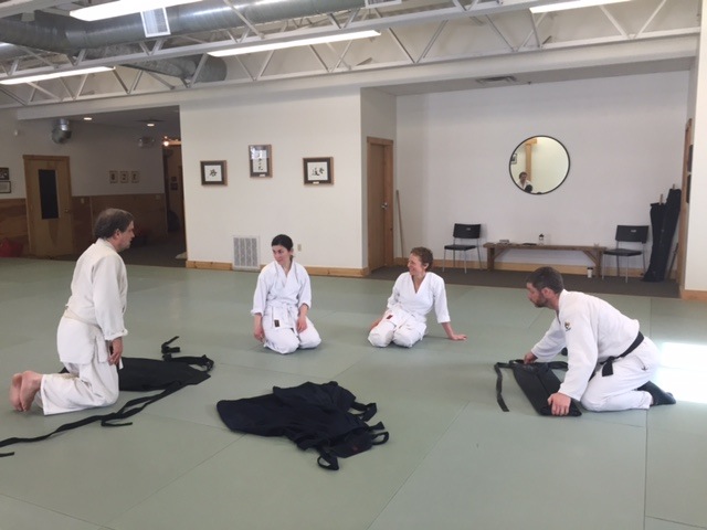 End of Class discussion at Aikido of Maine